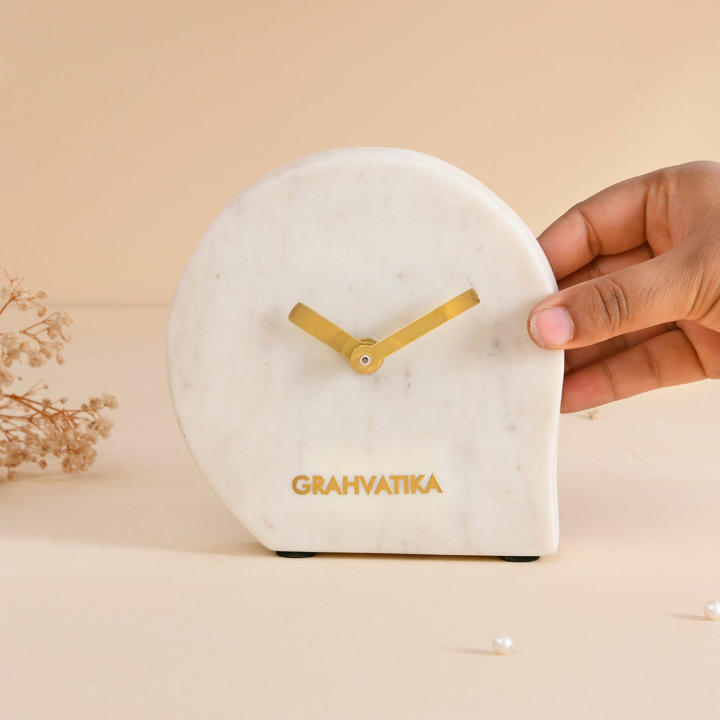 Marble Table Top Watch/Clock Desk & Shelf Clocks Paper Weight Clock Decorative Table Top Clock