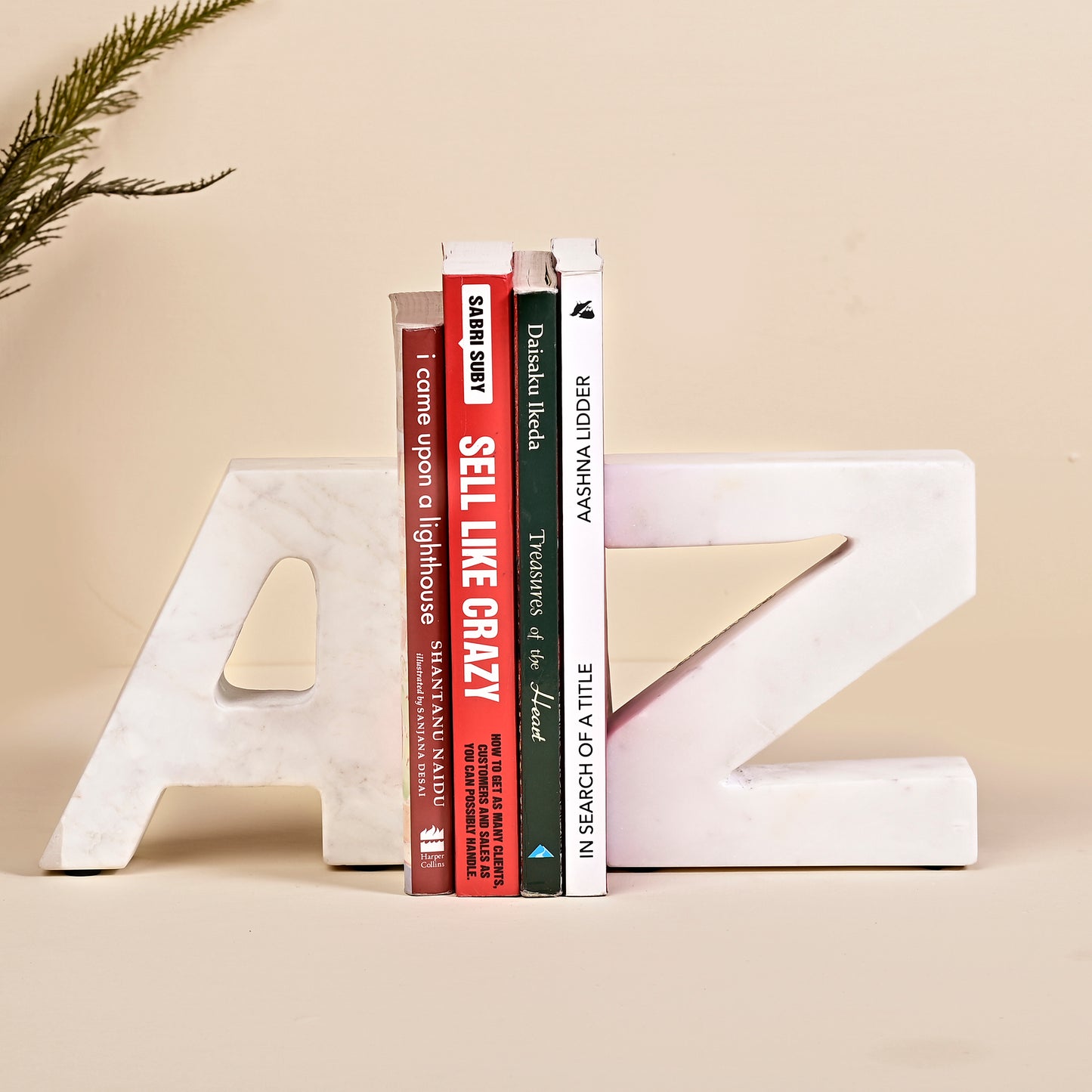 Marble AZ Book End Office Book Stopper Desk Organizer Book Holder