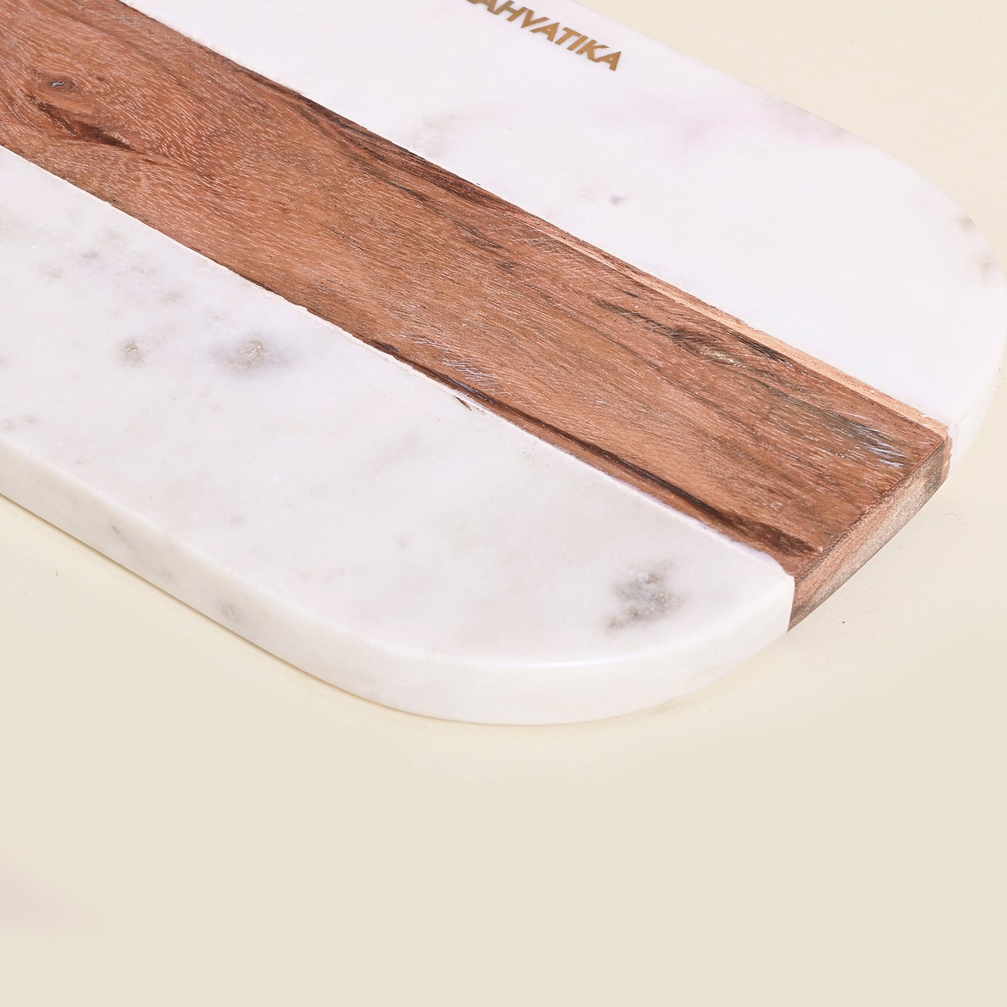 Striped Marble and Wooden Cutting Board for Vegetable Fruit Cutter