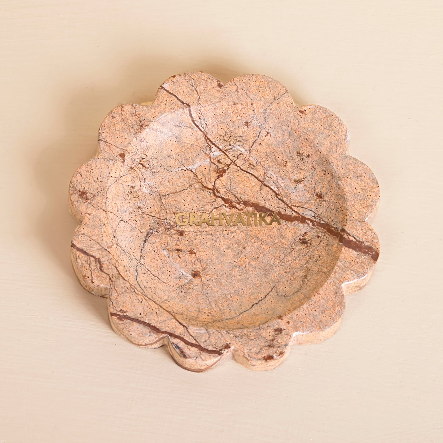 Natural Marble Jewellery Makeup Table Organizer Tray Trinket Tray