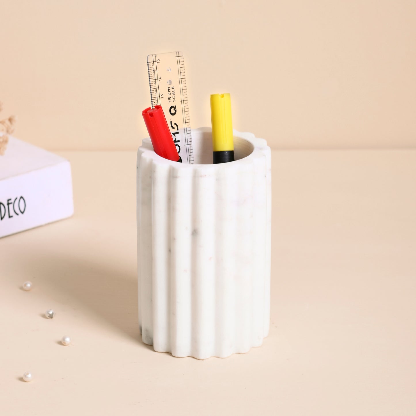 Marble Toothbrush Holder Tumbler Holder Multipurpose Storage Holder Stand For Bathroom Luxury Gift Accessory for Home Organiser