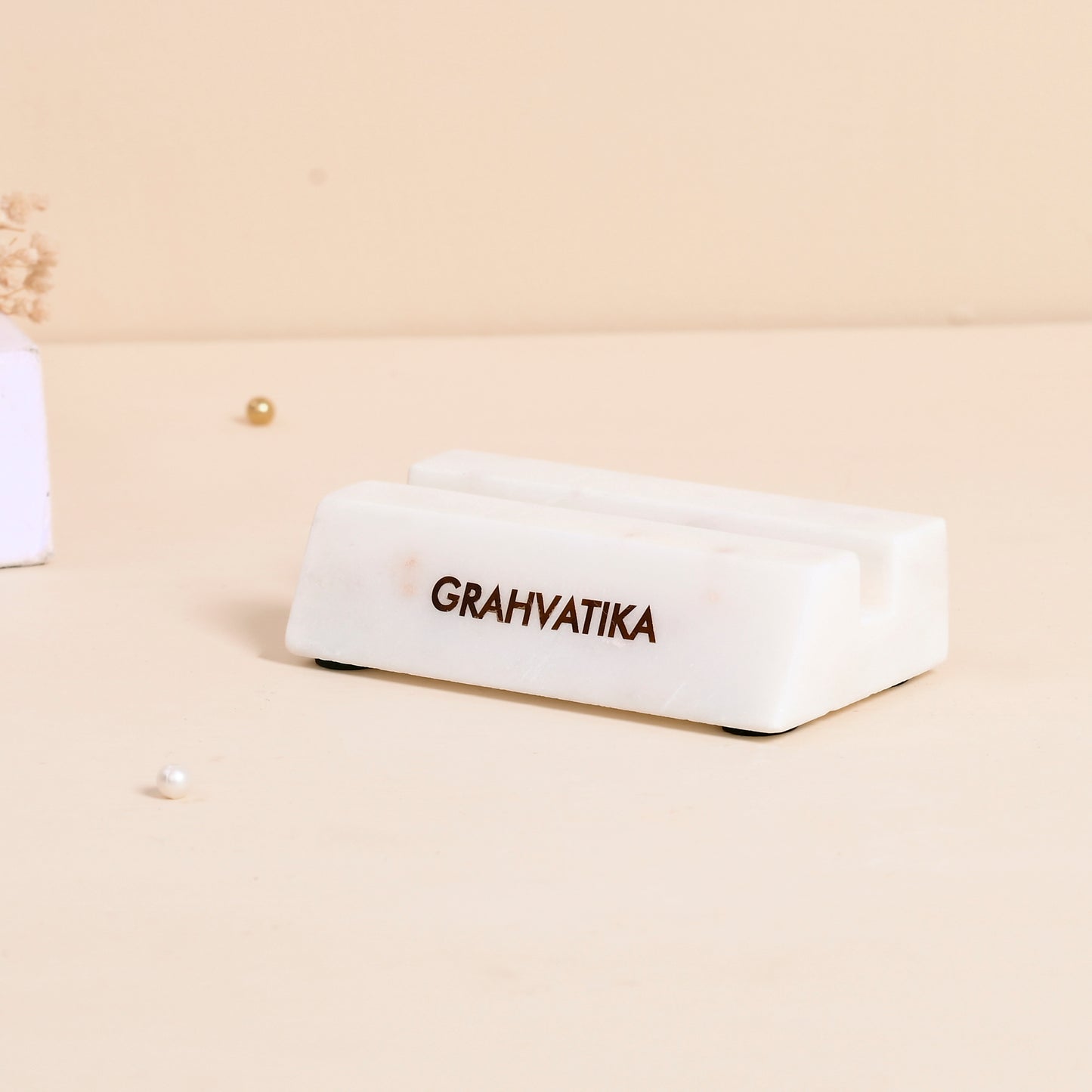 Marble Card Holder Office Desk Card Holder Table Top Card Holder