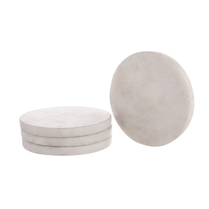 Marble Tea Coaster Set with Metal Stand