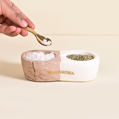 Marble Handmade Multi-Utility Bowl Set With Spoon