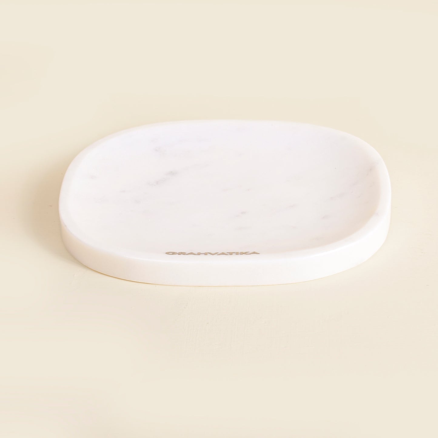 White Marble Tray For Bathroom Kitchen Serving Tray Decorative Tray