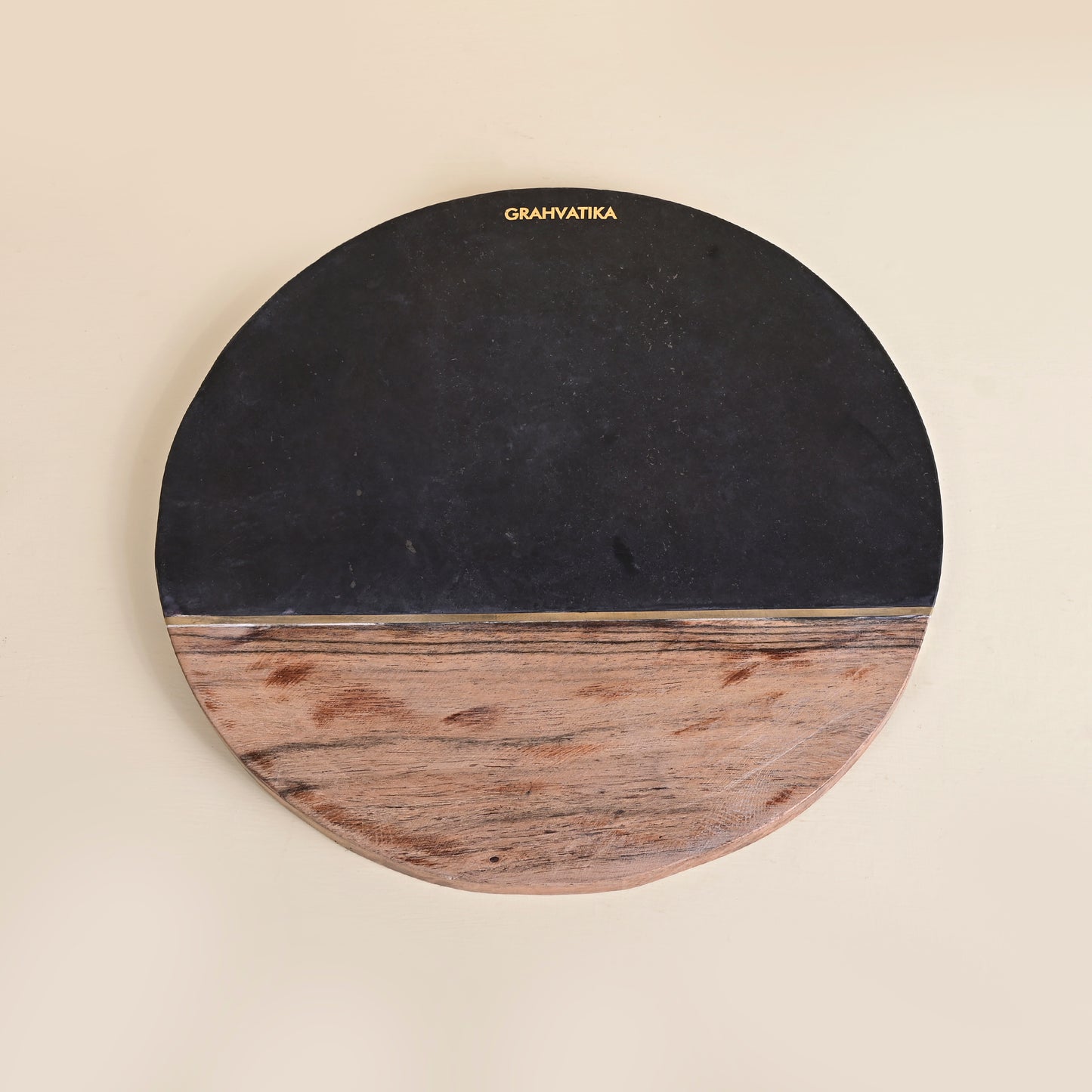 Marble and Wooden Round Cutting Board For Vegetable Chopping Board For Kitchen
